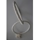 pendentif double anneaux corde