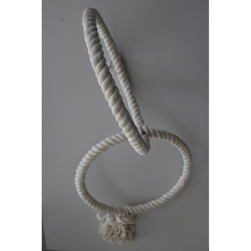 pendentif double anneaux corde