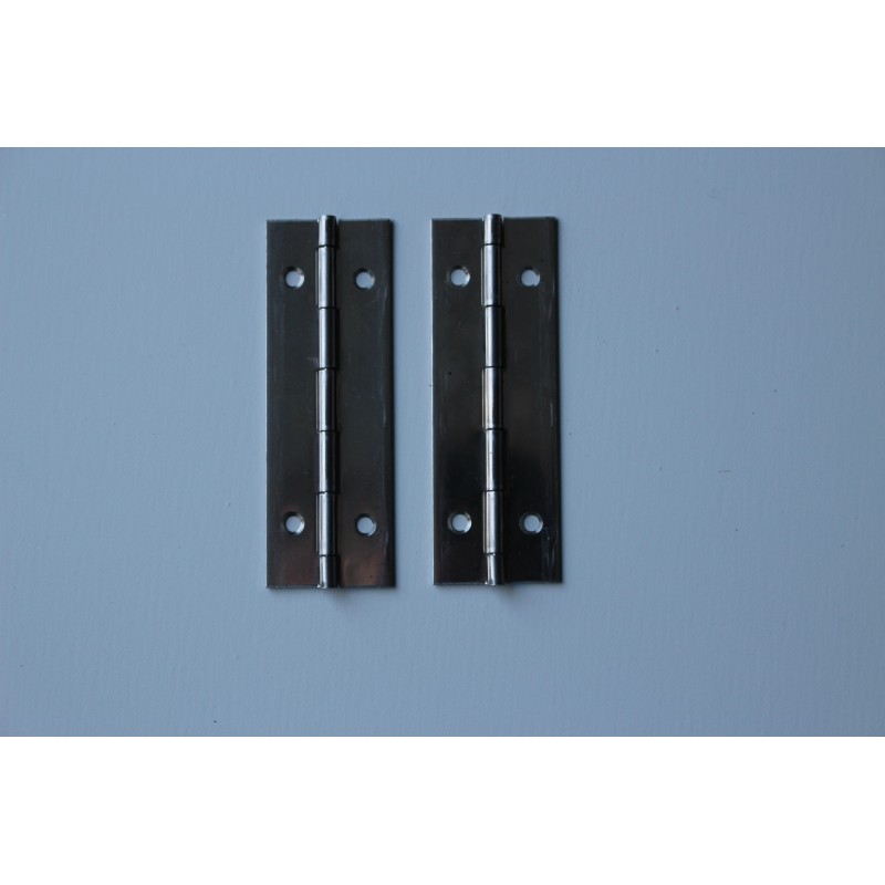 Charnières inox 90x30mm
