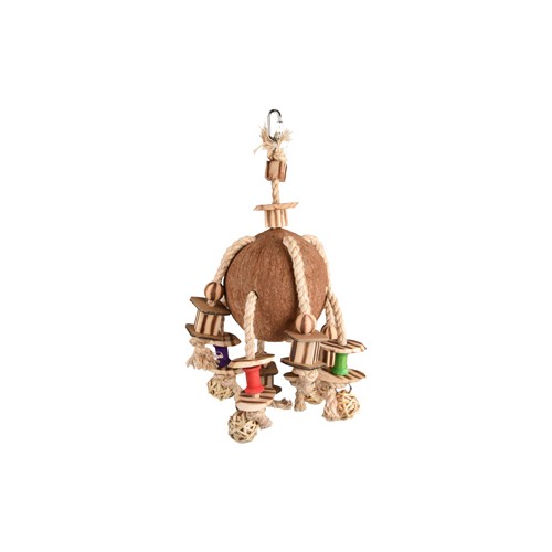 pendentif noix de coco et cordes
