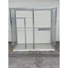 volière 2m/1m/2m avec tiroirs de fond et arrière fermé