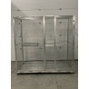 volière 2m/1m/2m sur roulettes avec tiroirs de fond et grille amovible