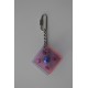 pendentif acrylique cube et grelot