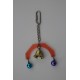 pendentif acrylique cloche et grelots