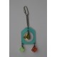 pendentif acrylique cloche et grelots