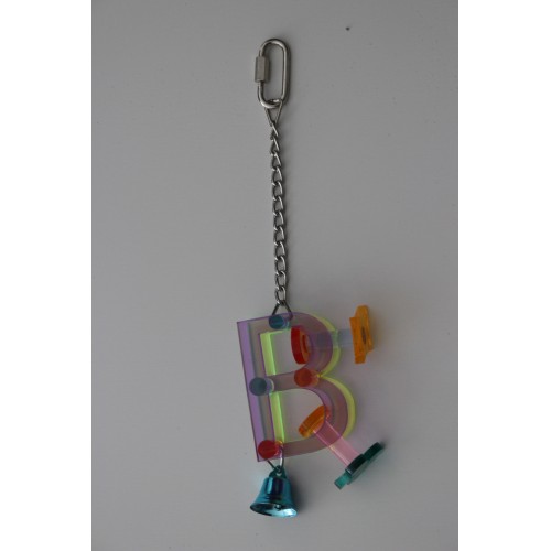 pendentif acrylique "B"
