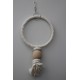 pendentif corde anneau 36cm