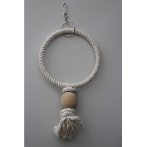 pendentif corde anneau 36cm