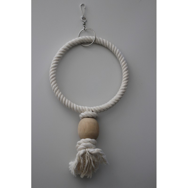 pendentif corde anneau 36cm