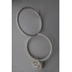 pendentif double anneaux corde diamètre 24cm