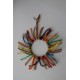 pendentif soleil cuir grand modèle