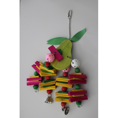 Pendentif poire bois grand modèle