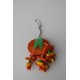 Pendentif orange bois petit modèle