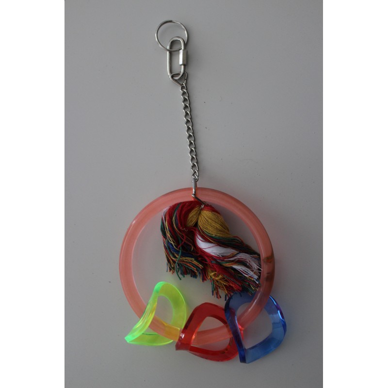 Pendentif anneau acrylique