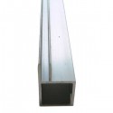 Tube carré rainuré